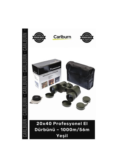 Dürbün Büyük Göz Mercekli Süper Net Nikula 20x40 Profesyonel El Dürbünü 1000m56m Yeşil Çok Renkli