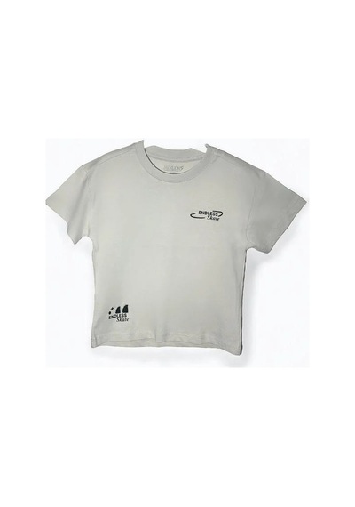 Jack Lions Erkek Bebek Pamuklu Sırtı Baskılı Skate T-shirt-15702 Taş