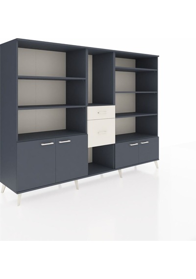 Hyperion Dolap 10 Raflı 2 Çekmeceli 4 Kapaklı 220x44x163 Antrasit Antrasit-antrasit/aytaşı Hyperion Dolap 10 Raflı 2 Çekmeceli 4 Kapaklı 220x44x163 Antrasit Antrasit-antrasit/aytaşı