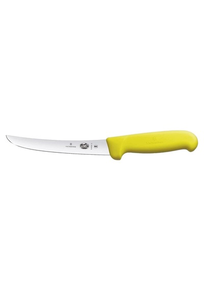 Victorinox Fibrox Kemik Sıyırma Bıçağı, Swiss Made, 15 Cm Kavisli Bıçak, Kaymaz, Paslanmaz, Paslanmaz Çelik, Sa