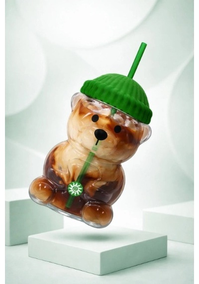 Bearista Plastik Soğuk İçecek Bardağı Sarı