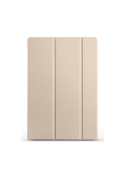 Galaxy Uyumlu  Tab S10 Fe Plus Frm Smart Cover Kalem Bölmeli Standlı 1-1 Kılıf - Gold Arka Kapak