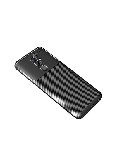 Xiaomi Redmi 9 Kılıf Zore Negro Silikon Kapak-Kahverengi