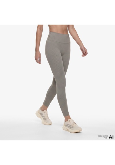 Adidas All Me Rib 7/8 Kadın Bej Antrenman Taytı Jz0817
