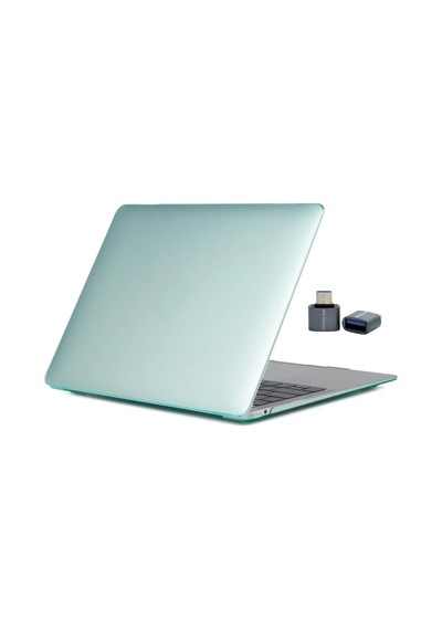Macbook Air 13 İnç Kılıf Mint Yeşili Kristal Parlak Şeffaf Koruyucu Sert Kapak A2337 M1 2020 A2179 2020 A1932 2018-2019 Uyumlu İnce Hafif Laptop Kılıfı Belirtilmemiş