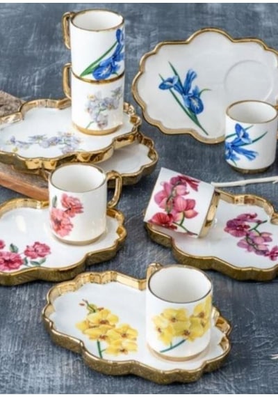 Acar Etnıcal 6 Lı Fincan Set Çok Renkli