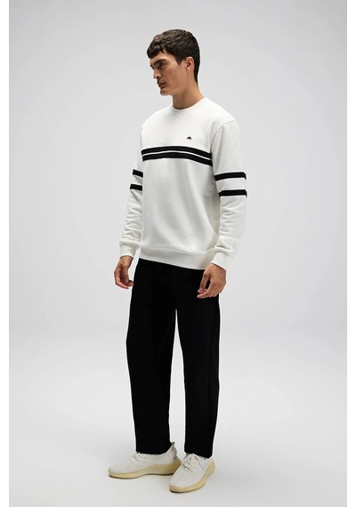 Ellesse Erkek Sweat Em618-of Beyaz BEYAZ