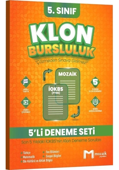 Mozaik Yayınları 5. Sınıf Klon 5 Li Deneme Seti