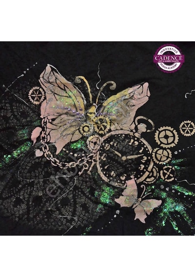 Cadence Şeffaf Hologram Kumaş Boyası Simli