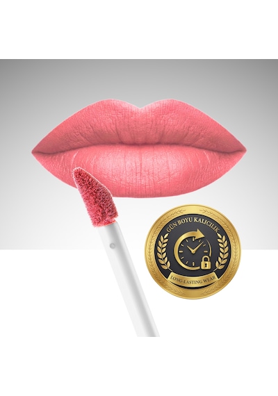 Aden Liquid Lipstick - Likit Ruj 13 Sweet Peach Tatlı Şeftali Çok Renkli