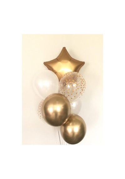 Beysüs Gold Yıldız Balon Seti Standart