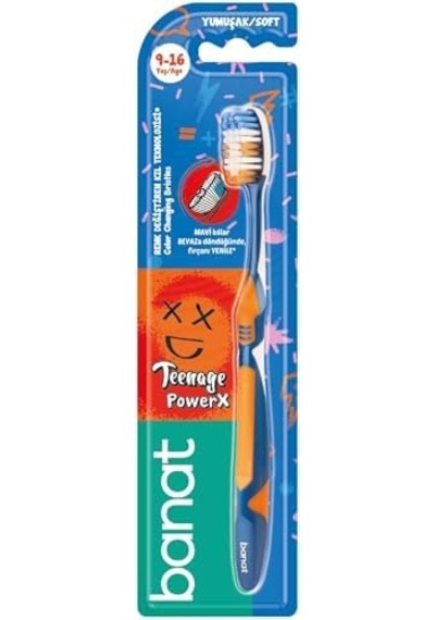 Teenage Powerx Diş Fırçası Soft Açık Ahşap