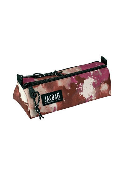Jacbag Dual Prıme-çift Bölmeli Üçgen Tip Kalem Kutusu Dual Prime-pembe Bulut renkli