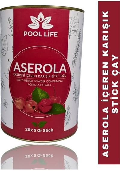 Aserola Eki Içeren Karışık Bitki Tozu Stick 20 x 5 G