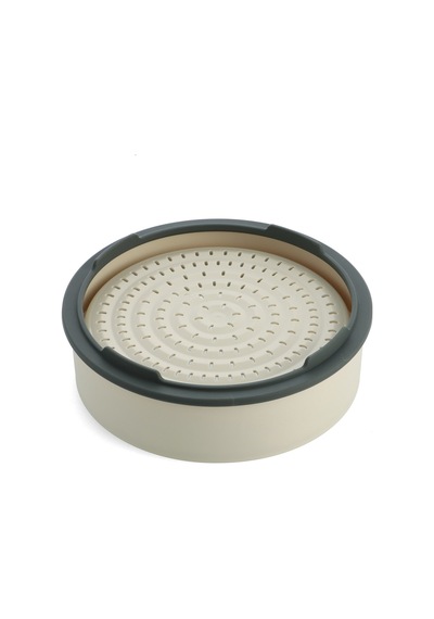 Greenpan Steamy Krem 24 Cm Buharda Pişirici 24 Cm Tencerelerle Uyumlu Üst Üste Kullanılabilir