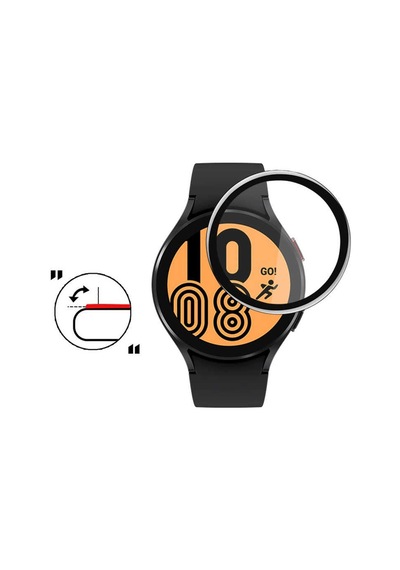 Samsung Uyumlu Galaxy Watch 4 40mm Mtr Pmma Pet Saat Ekran Koruyucu - Siyah
