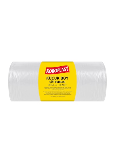 Küçük Boy Çöp Poşeti 40x50 Cm 40 Adet, Sızdırmaz Ve Yırtılmaz, Ekonomik Çöp Torbası, Geri Dönüştürülebilir Atık Torbası, Doğa Dostu, Sürdürülebilir Dayanıklı Çöp Poşeti