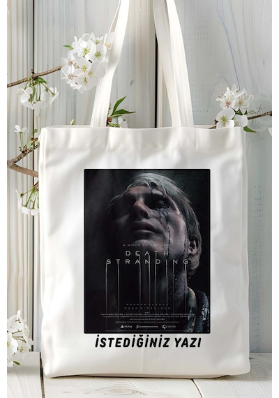 Art Hediye Death Stranding Oyun Baskılı Omuz Çanta Kişiye Özel Model 6 Çok Renkli