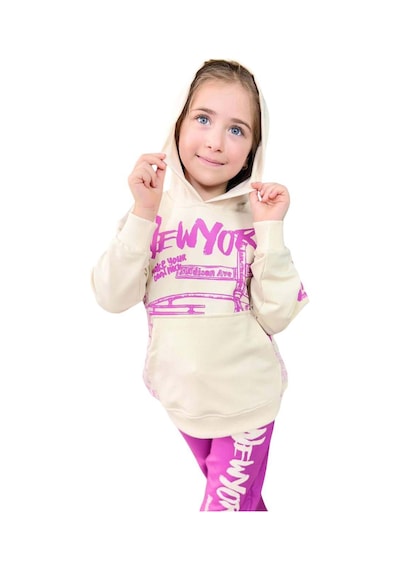 Riccotarz Kız Çocuk Üzeri New York Yazı Detaylı Bilekleri Manşetli Sweatshirt Mor Eşofman Takım Mor Riccotarz Kız Çocuk Üzeri New York Yazı Detaylı Bilekleri Manşetli Sweatshirt Mor Eşofman Takım Mor