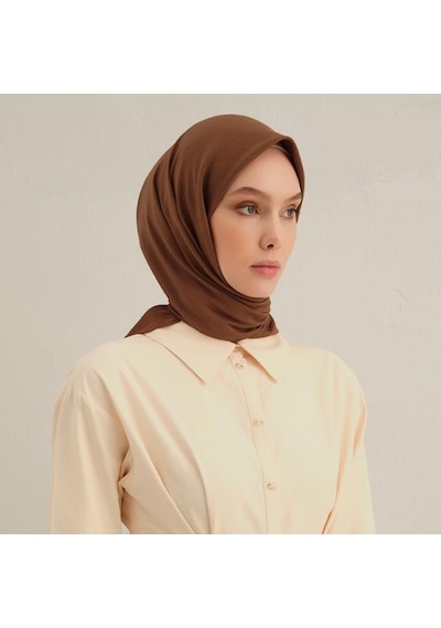 Armine E00oa0444085 74 Armine B.lyocell Eşarp Kahverengi