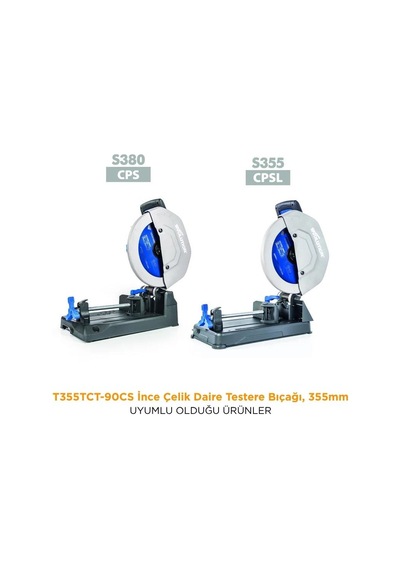 Evolution T355tct-90cs İnce Çelik Daire Testere Bıçağı, 355mm