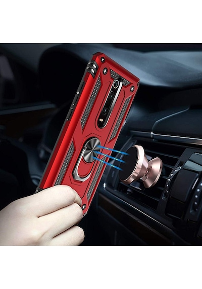 Xiaomi Mi 9T Kilif Zirhli Miknatisli Standli Tank Kapak 398112518