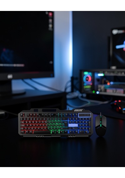 Gaming Klavye Ve Mouse Seti Pg8018 Xuczpg8018klavyeeeee-2 Diğer