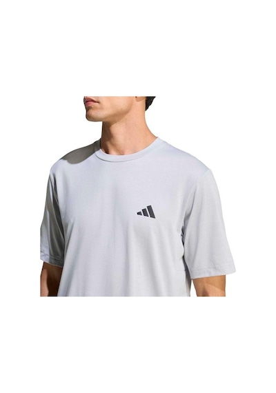 Adidas Workout Essentials Feelready Erkek Gri Yuvarlak Yaka Tişört Gri