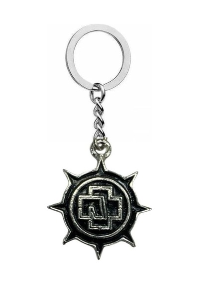 Rammstein Yuvarlak Logolu Rock Grubu Anahtarlık Unisex Aksesuar