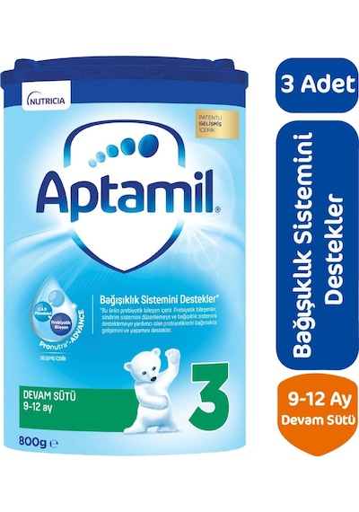 Aptamil 3 Devam Sütü 800 G  3 Adet