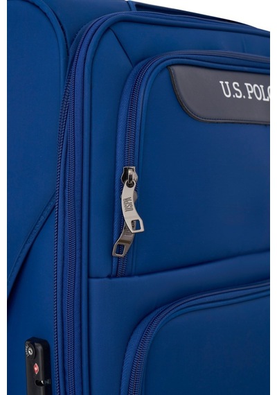 U.S. Polo Assn. Us. Polo Assn 25028 Küçük Boy Karma Kumaş Valiz 55 Cm Gri Gri