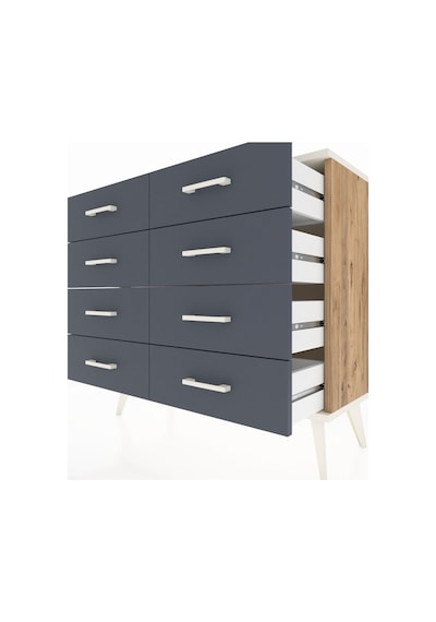 Arges Şifonyer 8 Çekmeceli 88x30x80 Çam-aytaşı/antrasit Aytaşı/antrasit Arges Şifonyer 8 Çekmeceli 88x30x80 Çam-aytaşı/antrasit Aytaşı/antrasit