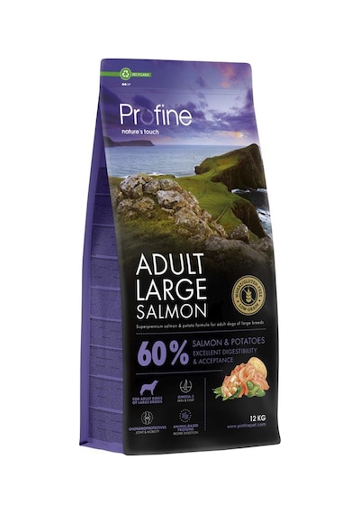 Profine Gluten Free Adult Large Salmon Glutensiz İri Irk Somon Etli Yetişkin Köpek Maması 12 KG