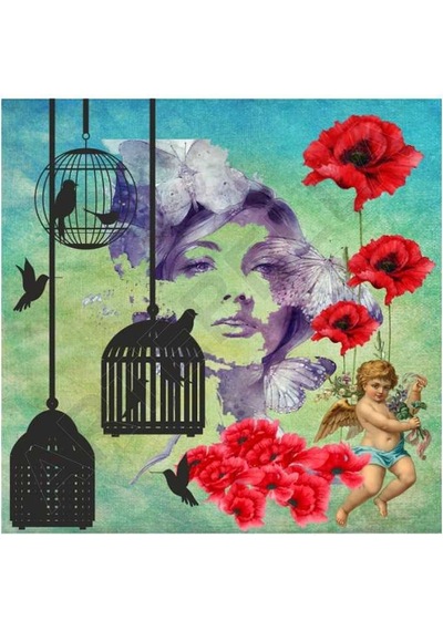 Artebella Mıxart Kolay Transfer 6009v Açık Zemin 25x25cm
