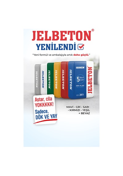 Isonem Jel Beton Kendinden Yayılan Zemin Kaplaması 20 Kg - Sarı