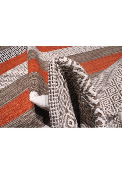 My Home Halı Trb-04 Kiremit İskandinav El Dokuma Kilim Kiremit