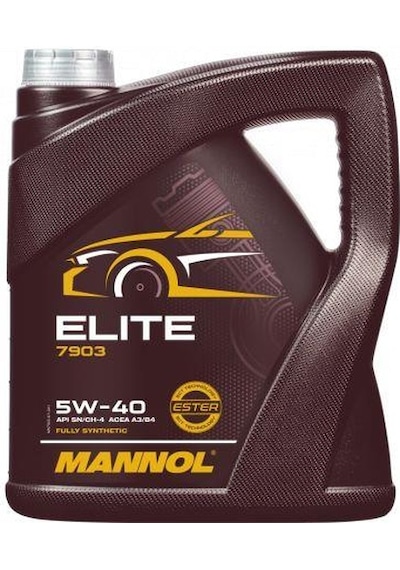 Mannol Mn7903-4 Elıte Sae 5W-40 Apı Sn/Ch-4 Acea A3/b4 Motor Yağı 4 L