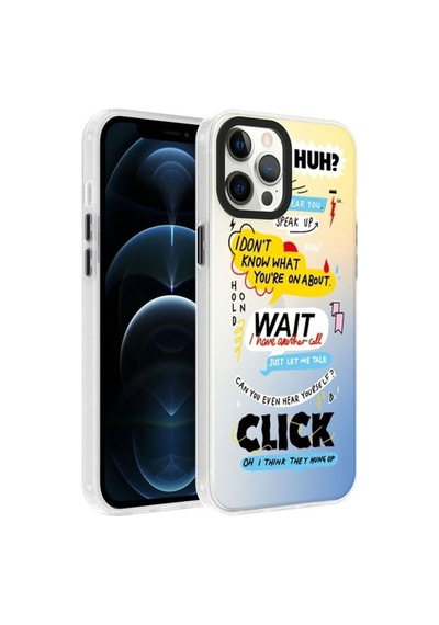 Apple Uyumlu iPhone 12 Pro Max Kılıf Desenli Zore Dragon Sert Kapak Kelimeler