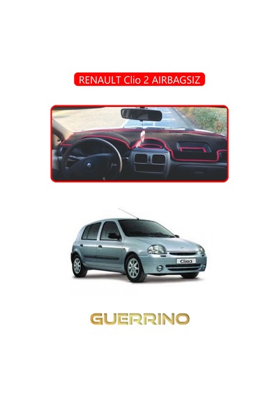 Renault Clio 2 Aırbagsıztorpido Koruma Halısı Kırmızı Kenar