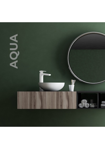Newarc Aqua Çanak Tipi Yüksek Lavabo Bataryası Beyaz