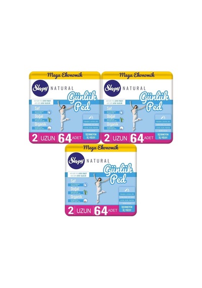 Sleepy Natural Günlük Ped Uzun 192 Adet