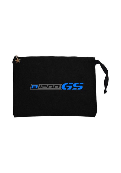 Bmw R1200gs Logo Siyah Clutch Astarlı Cüzdan / El Çantası