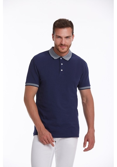 Hatemoğlu Regular Fit Pamuk Polo Yaka Erkek Tişört Lacivert Hatemoğlu Regular Fit Pamuk Polo Yaka Erkek Tişört Lacivert