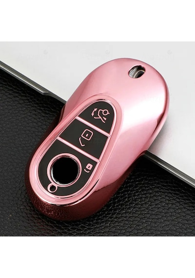 Mercedes Benz C E S Class C200 C300 W206 W223 S400 S450 S480 S500 Parlak Tpu Anahtar Kılıfı Rose
