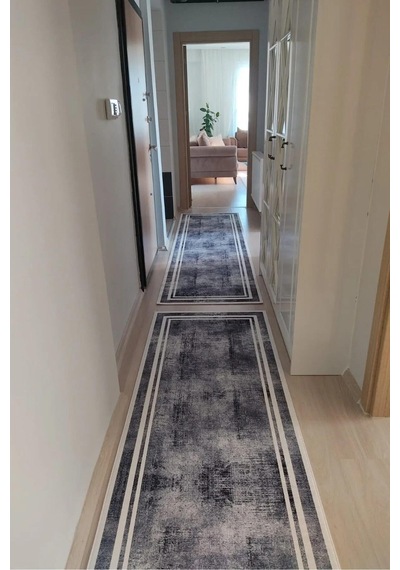 Yolluk Halı Kaymaz Tabanlı Yıkanabilir Yolluk 60 Çok Renkli