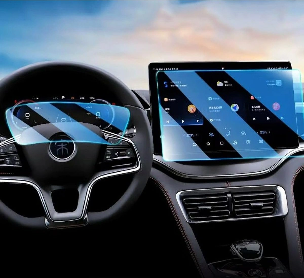 Byd Seal U Dm İ 2024 2025 Model Navigasyon Ve Dijital Gösterge Uyumlu Set 9h Ekran Koruyucu 10"