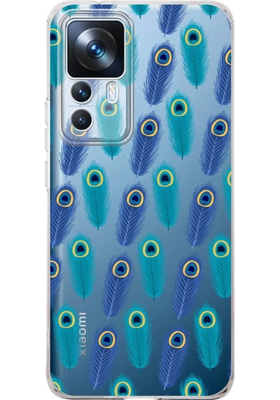 Xiaomi Mi 12t İle Uyumlu 1mm Slim Fit Nazar Boncuğu 4 Baskılı Şeffaf Kılıf Şeffaf