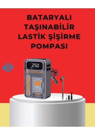 Hızlı Şişirme Güçlü Motorlu 150 Psı Araba Lastik Pompası Cn