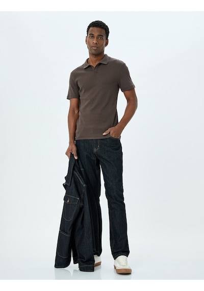 Koton Kısa Kollu Pamuklu Slim Fit Polo Yaka Tişört Kahverengi 5sam10025mk Kahve Kahverengi Koton Kısa Kollu Pamuklu Slim Fit Polo Yaka Tişört Kahverengi 5sam10025mk Kahve Kahverengi
