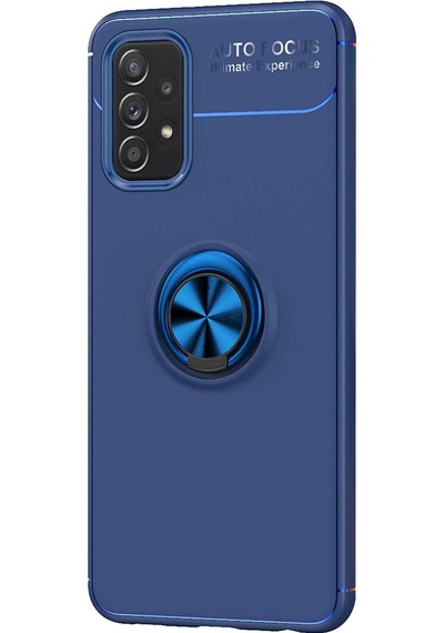 Microsonic Samsung Uyumlu Galaxy A52 Kılıf Kickstand Ring Holder